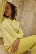 Amelia Randig Blus | Gul Plommon