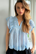 Jayla S Voile Topp 159881 | Ljusblå