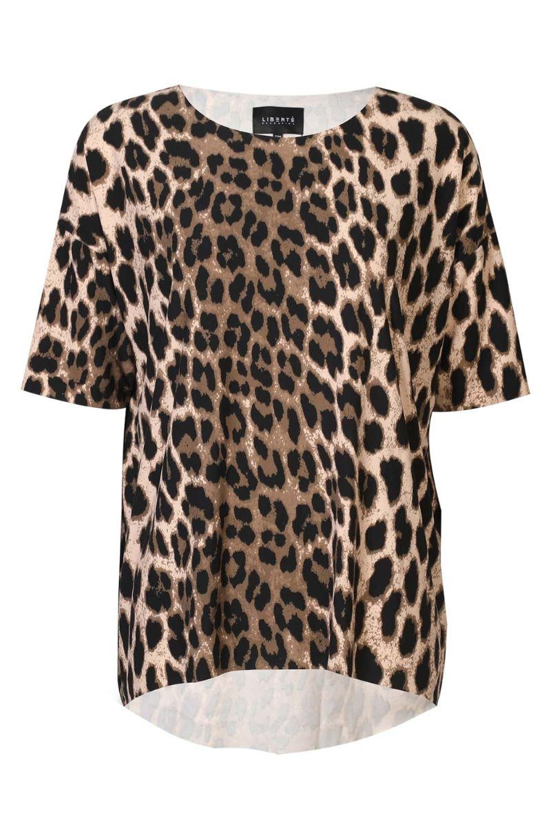 Alma Tshirt | Big Lux Leo Fossil | T-Shirt fra Liberté