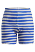 Alma Shorts (Barn) | Stripe Ivory Cobolt