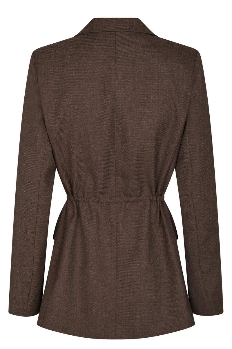 Jemmie Melange Blazer | Brown Melange | Blazers fra Neo Noir