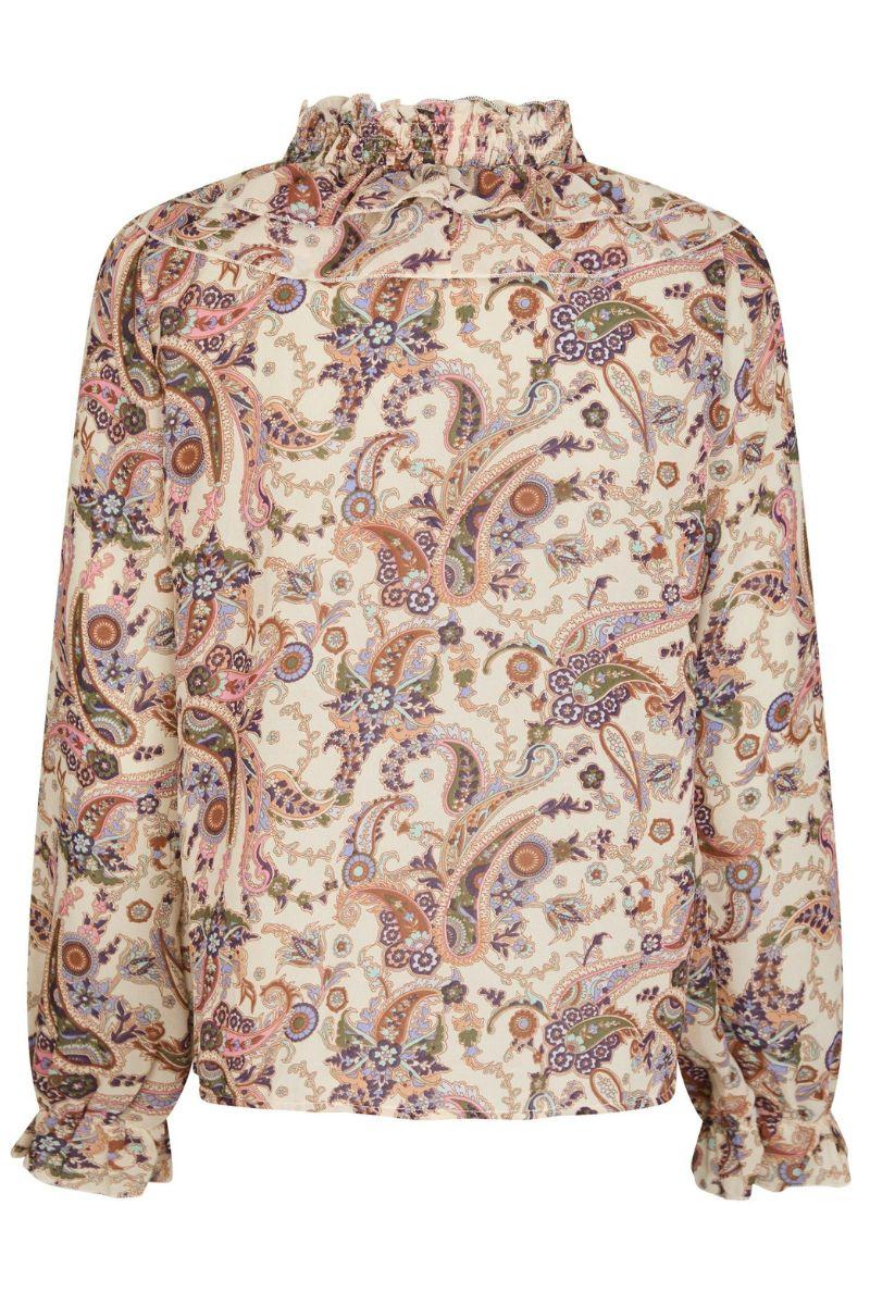 Ivey Art Paisely Blouse | Creme | Bluse fra Neo Noir