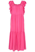 Soluppgångsklänning med smockmönster | Rosa