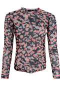 Florence Mesh Blus | Svart Djur
