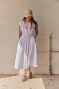 Mykononesize Klänning 3461 | Vit