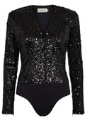Paljett Bodystocking | Svart