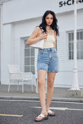 Broderade Jeansshorts | Jeans