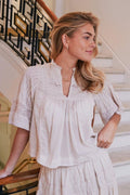 Siama S Voile Blus | Elfenbensvit