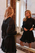 Ebba S Voile Blus | Marin | Bluse från Neo Noir
