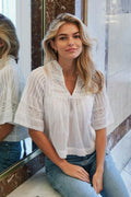 Siama S Voile Blus | Vit