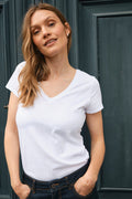 Arden Organic V-Ss T-shirt | Vit