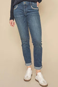 Naomi Marla Jeans Ankel | Blå