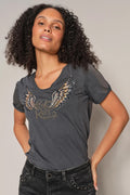 Faye O-Ss T-shirt | Salute Marinblå