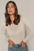 Elaine O-Ls Seamless T-shirt | Ecru
