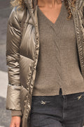 Relena Rib Stickad Polo | Falcon
