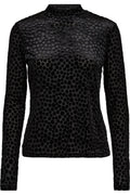 Iska Blus 205145 | Svart Svartprickig