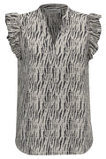Carolacc Volangtopp | Offwhite Svart