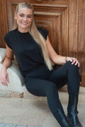 Alma Leggings Fleece | Svart