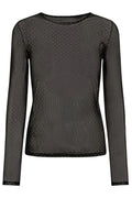 Mesh Ls Glitter T-shirt | Svart Guldprickig