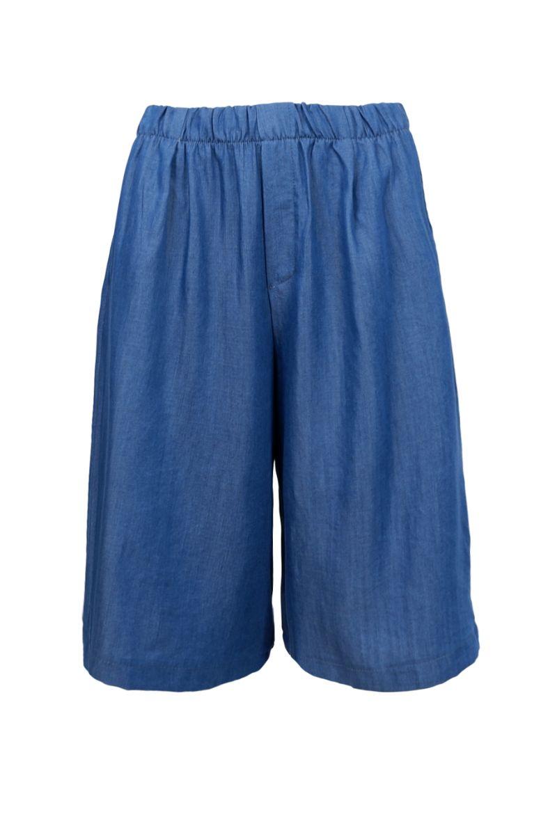 Pueblo Tencel Shorts | Jeans Blue | Bukser fra Black Colour