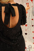Paige Ss Blus | Svarta Paljetter