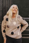 Louisa Pullover 202238 | Desert Taupe Mel Black