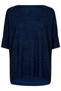Lora Ss Blus | Marinblå Melange