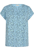 Viva T-shirt | Chambray Blå Skarp Grön