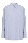 Felina Skjorta 205501 | Offwhite Chambray Blue