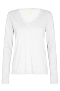 Arden V-Ls T-shirt | Vit