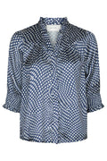 Diana Vibrant Dot Blus | Marinblå