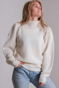 Marlia stickad blus | Benvit