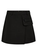 Luna Pocket Plisserad Minikjol 34223 | Svart