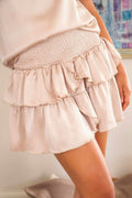 Carin Heavy Sateen Skirt 161994 | Champagne