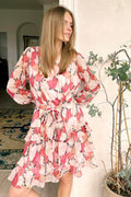 Dennie Maxi Flower Dress 162418 | Rosa