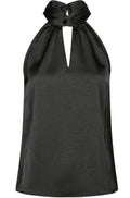 Svala Heavy Sateen Top | Svart