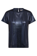 Nivola O-ringad metallisk t-shirt | Salute Marinblå