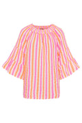 Putteskjorta | Orange Fuxia Stripe