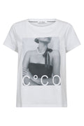 Siara Pärlhalsband T-shirt 33181 | Vit