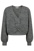 Mysig Lurex Twist Knit 32132 | Gråmelerad