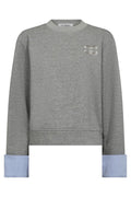 Daniella Cuff Sweat | Grå Melange