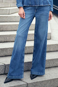 Dara Deco Jeans Regular | Regular Mellanblå