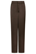 Emmett Heavy Sateen Byxor | Mörkbruna