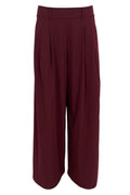 Davina Wide Leg Pant | Plommon