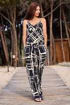 Luna Ella Jumpsuit | Black Art | Kjole fra Black Colour