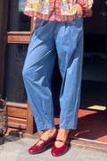 Davina Barrel Byxor | Lt Denim Melange
