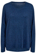 Lora Ls Blus | Marinblå Melange