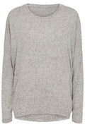 Lora Ls Blus | Lt Grå Melange