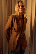 Herdis Caia Blazer | Indian Tan