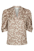 Roella Graphic Fade Blus | Mörk Sand